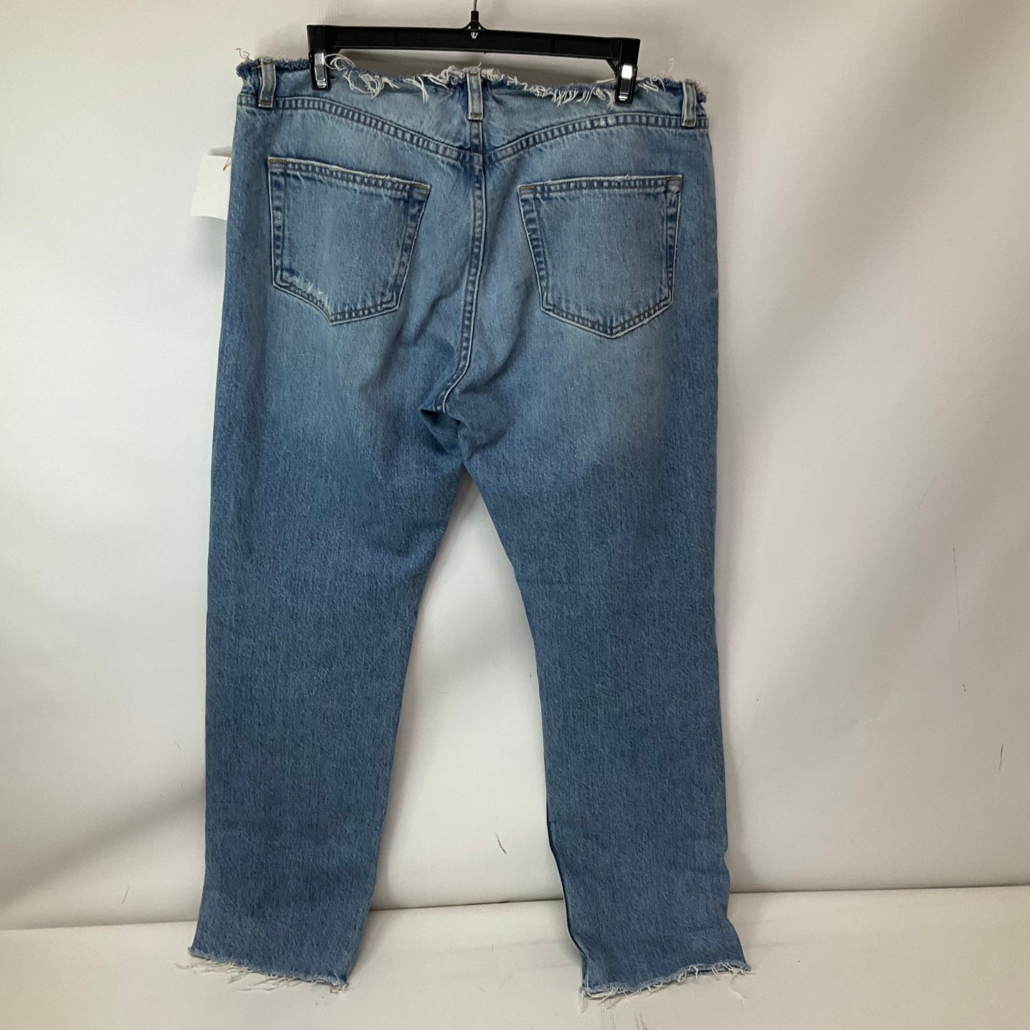 Jeans Straight By Frame In Blue Denim, Size: 6