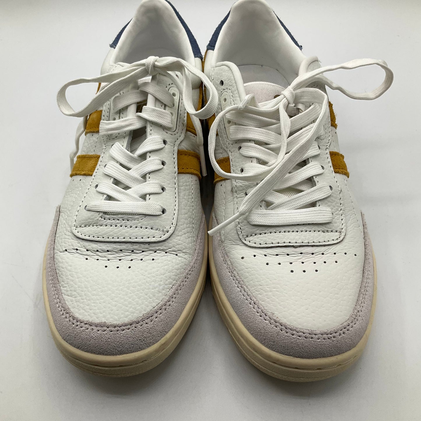 Shoes Sneakers By Gola In White & Yellow, Size: 6.5