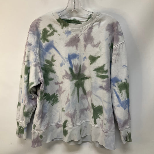 Sweatshirt Crewneck By Cmb In Tie Dye Print, Size: S