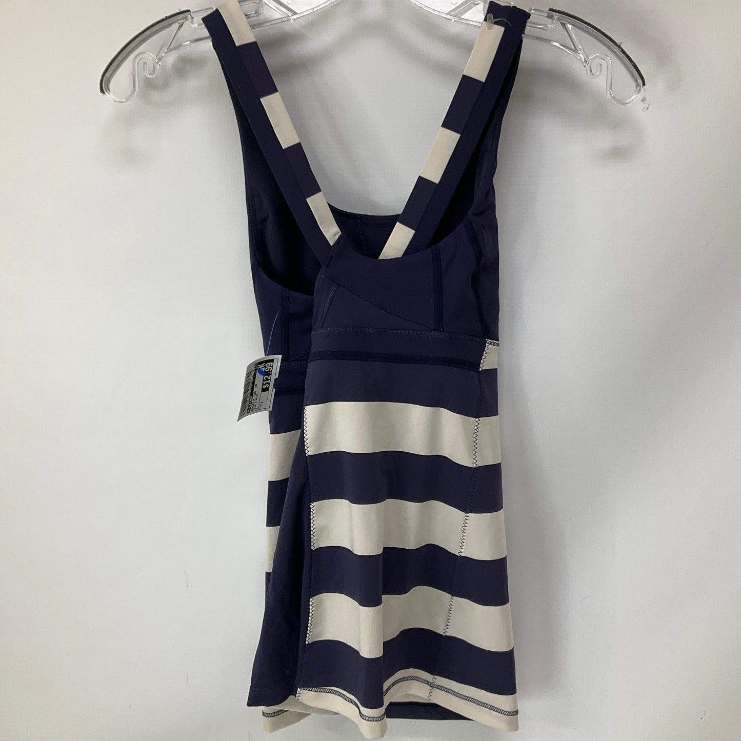 Athletic Tank Top By Lululemon In Blue & White, Size: 4