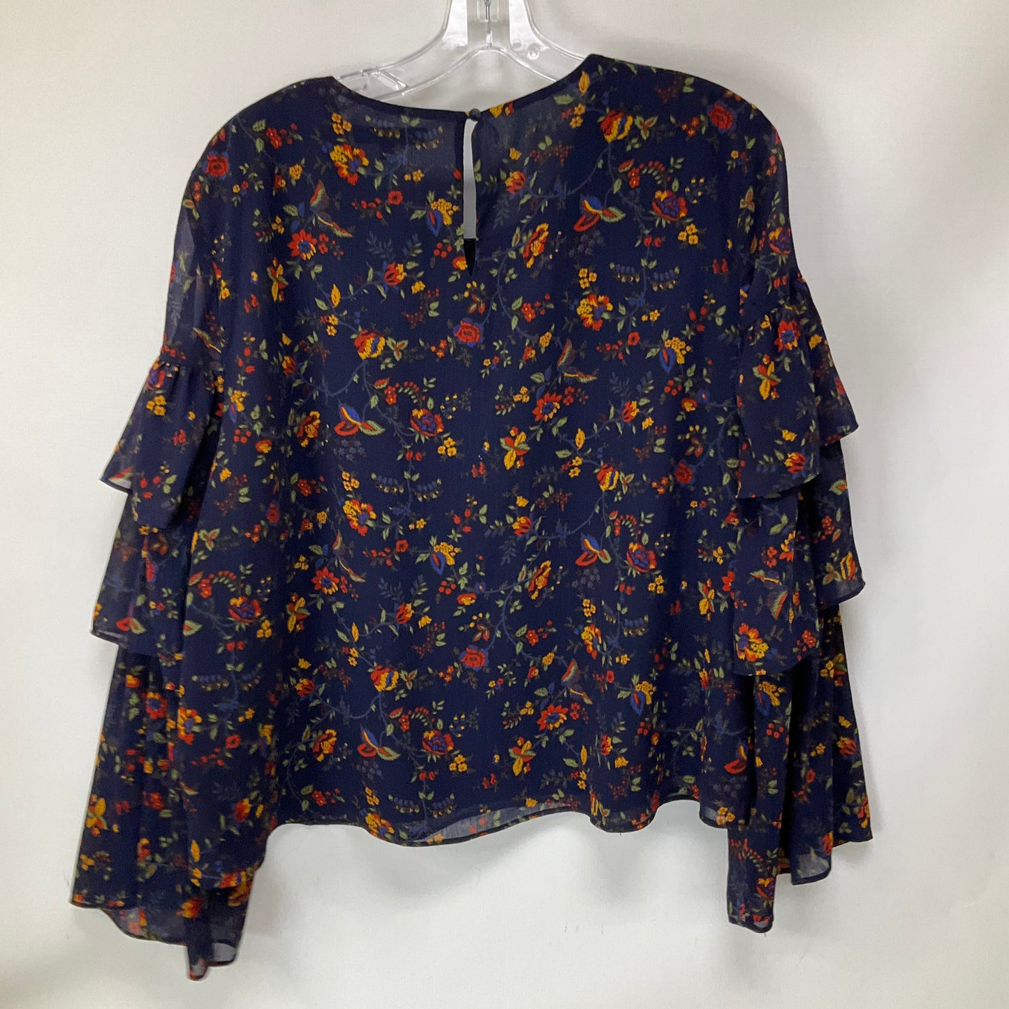 Top Long Sleeve By Madewell In Floral Print, Size: Xl