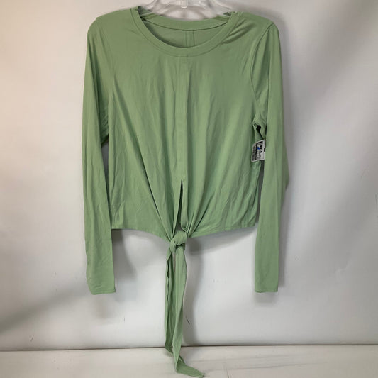 Athletic Top Long Sleeve Crewneck By Lululemon In Green, Size: 12