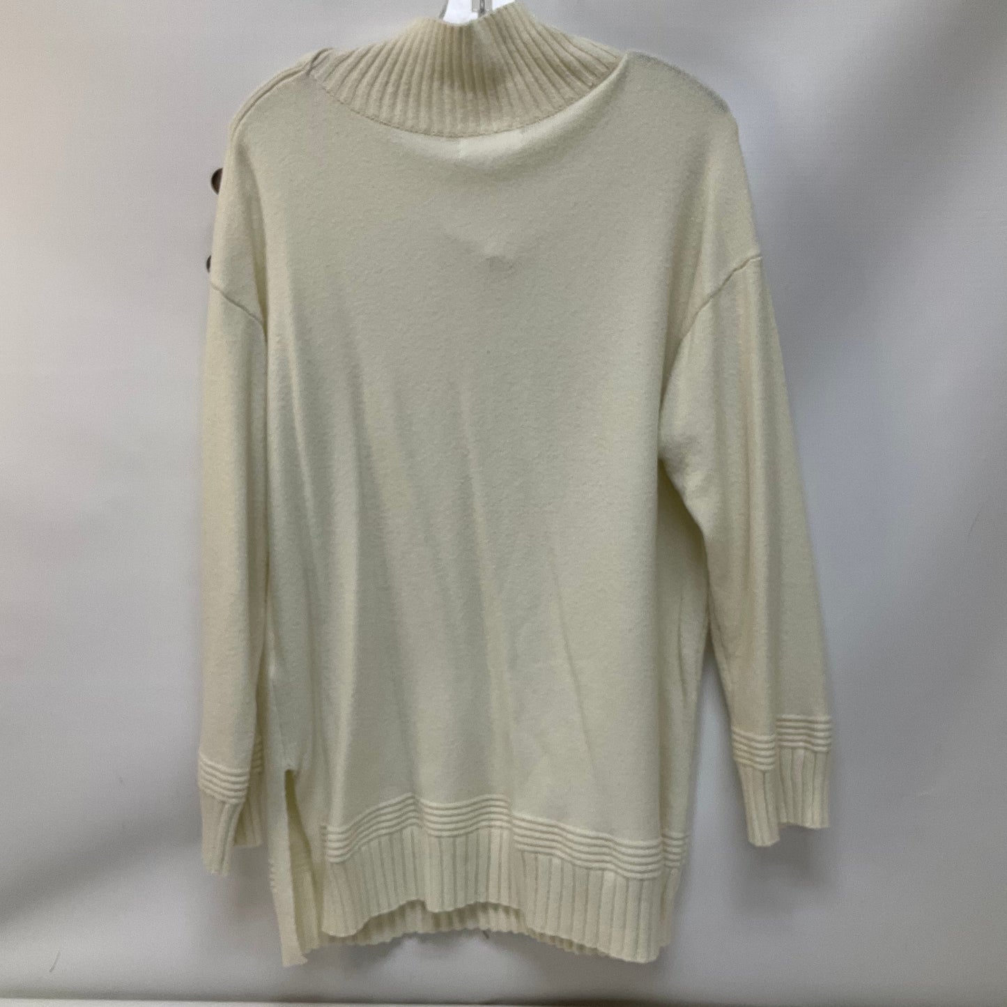 Sweater By Anthropologie In Cream, Size: L