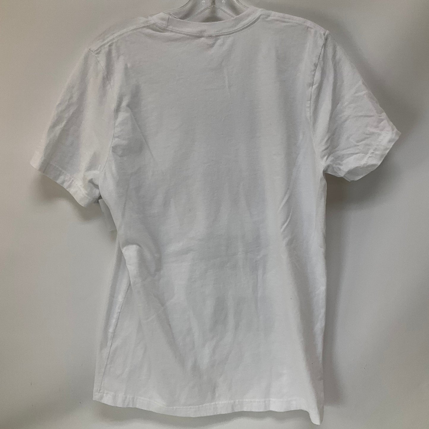 Top Short Sleeve By Bella + Canvas In White, Size: M