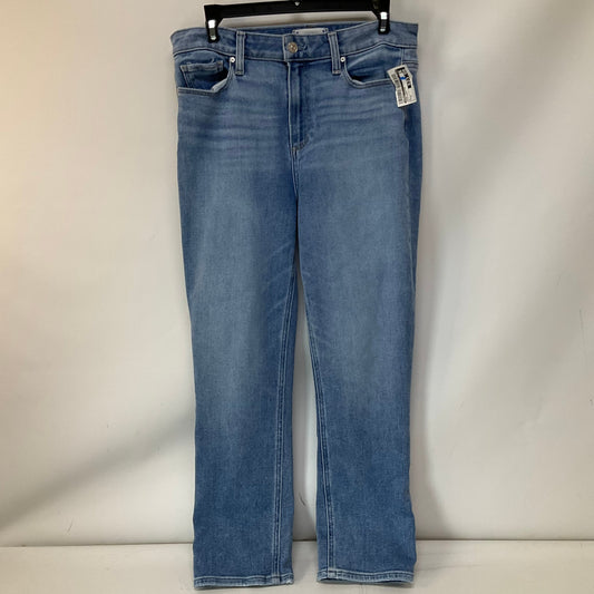 Jeans Cropped By Paige In Blue Denim, Size: 8