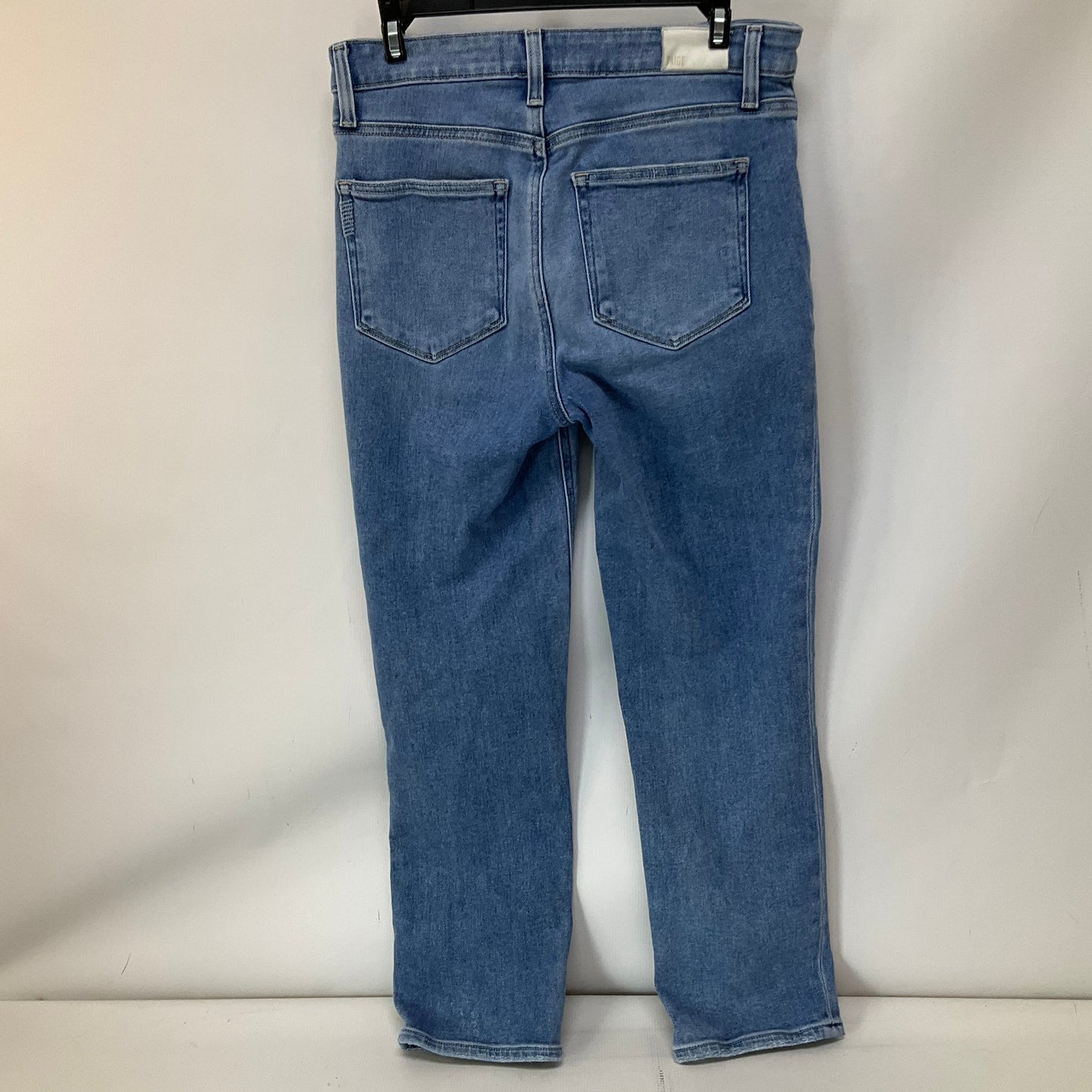 Jeans Cropped By Paige In Blue Denim, Size: 8