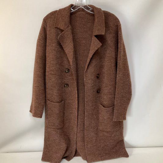 Sweater Cardigan By Cmb In Brown, Size: M