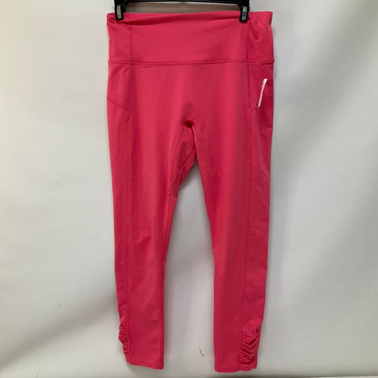 Athletic Leggings By Free People In Pink, Size: M