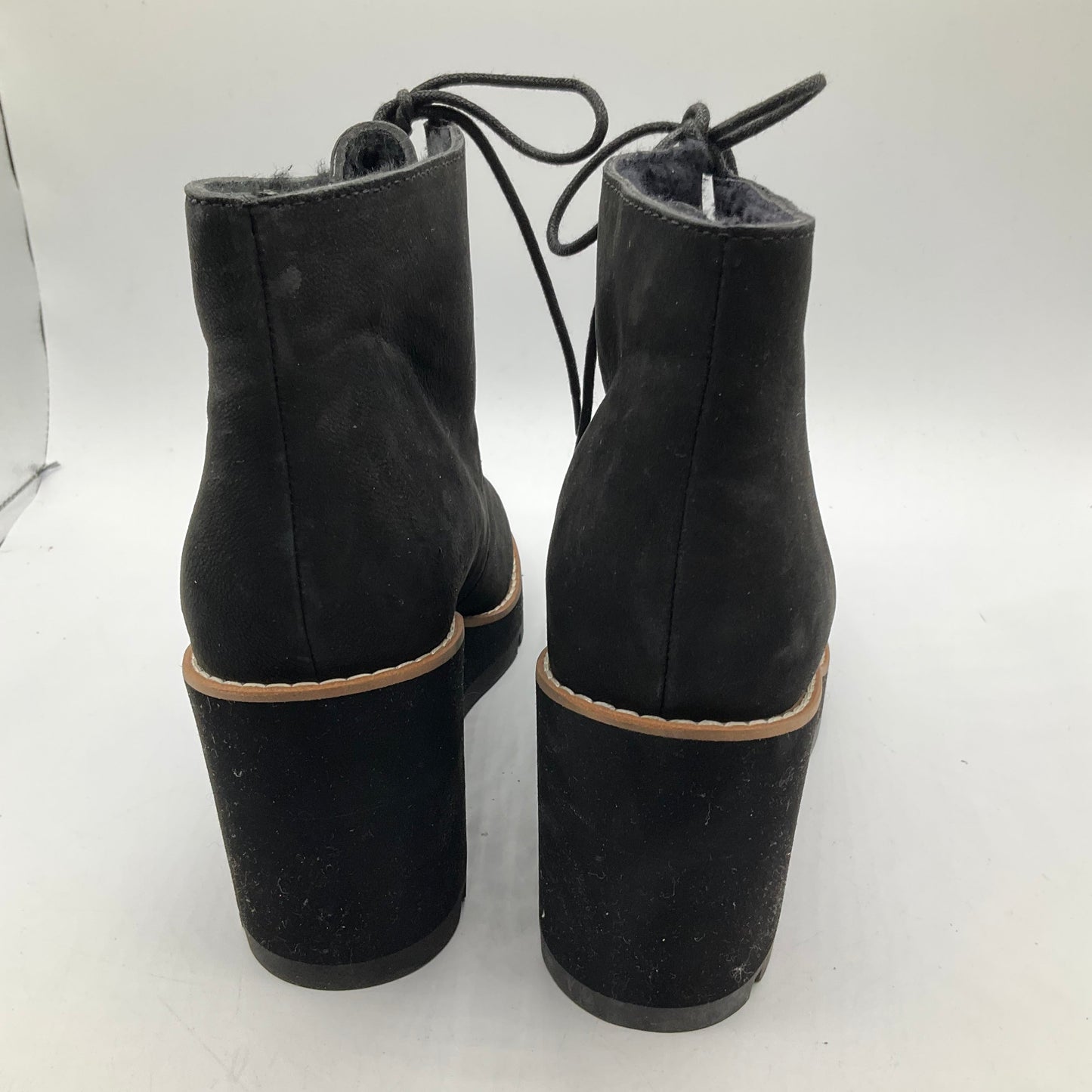 Boots Ankle Heels By Eileen Fisher In Black, Size: 9.5