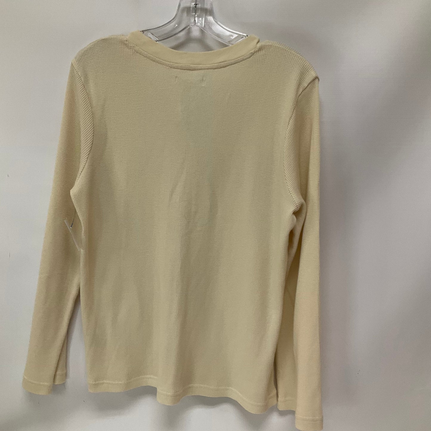 Top Long Sleeve By Madewell In Cream, Size: L