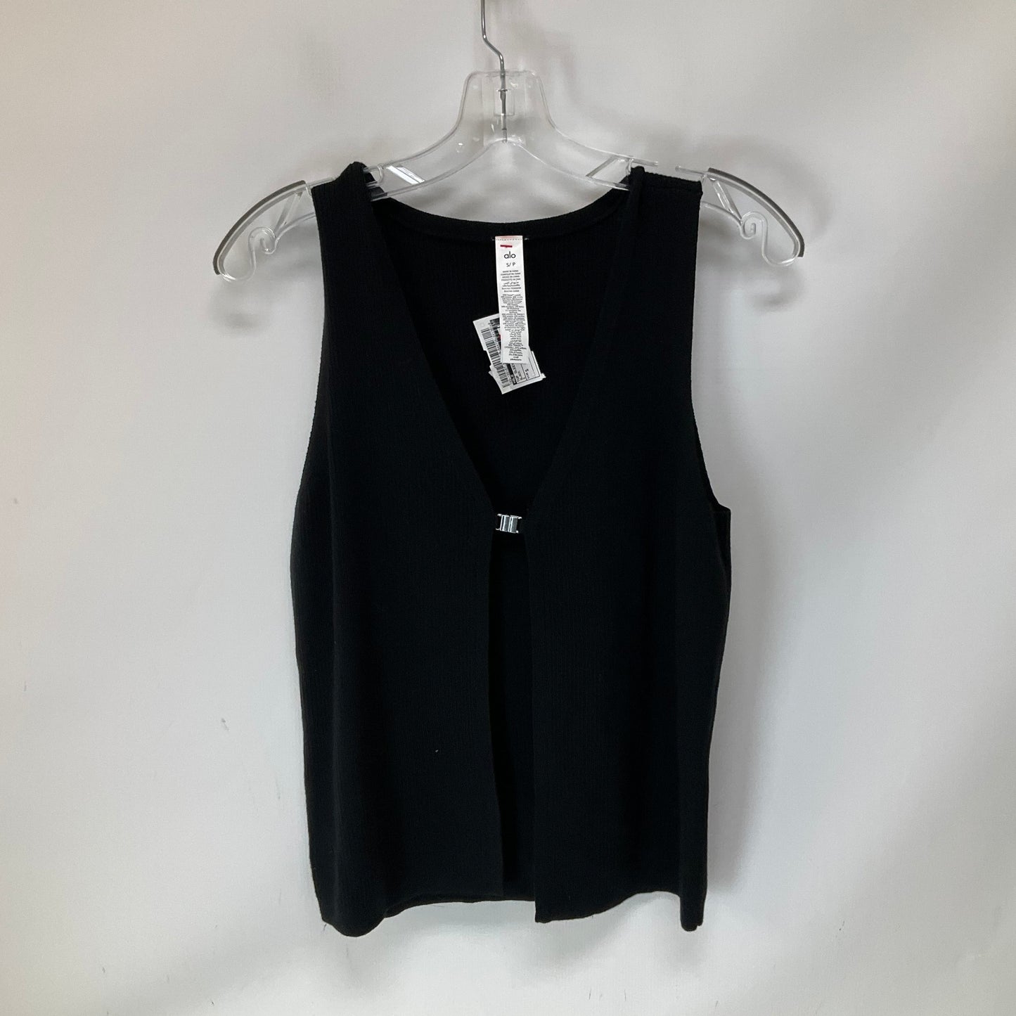 Top Sleeveless By Alo In Black, Size: S