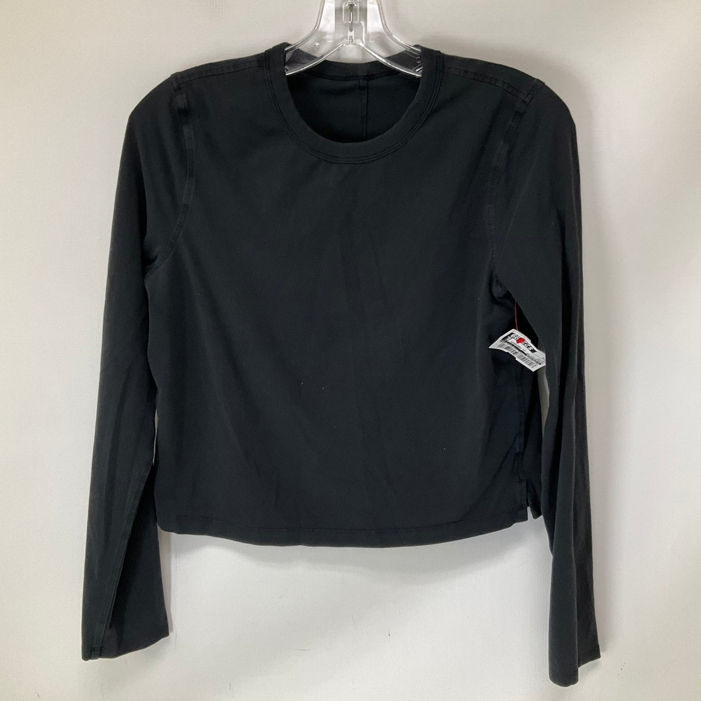 Athletic Top Long Sleeve Crewneck By Lululemon In Black, Size: 6