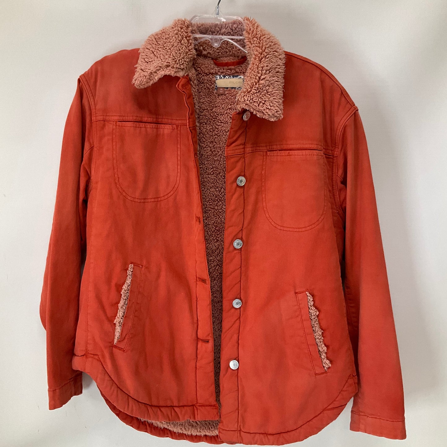 Jacket Denim By Pilcro In Orange, Size: Xs