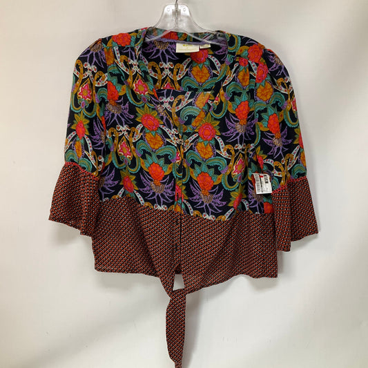 Top 3/4 Sleeve By Maeve In Multi-colored, Size: M