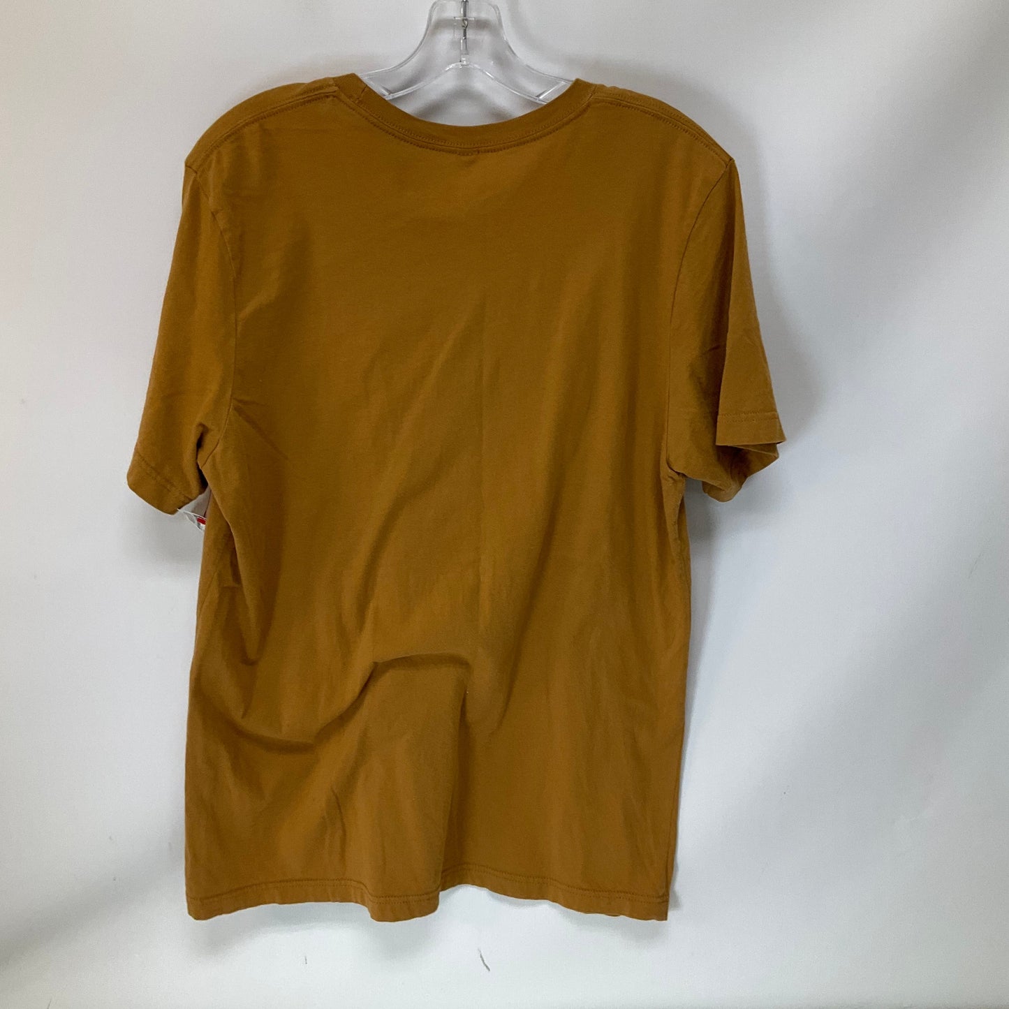 Top Short Sleeve By Bella + Canvas In Brown, Size: L