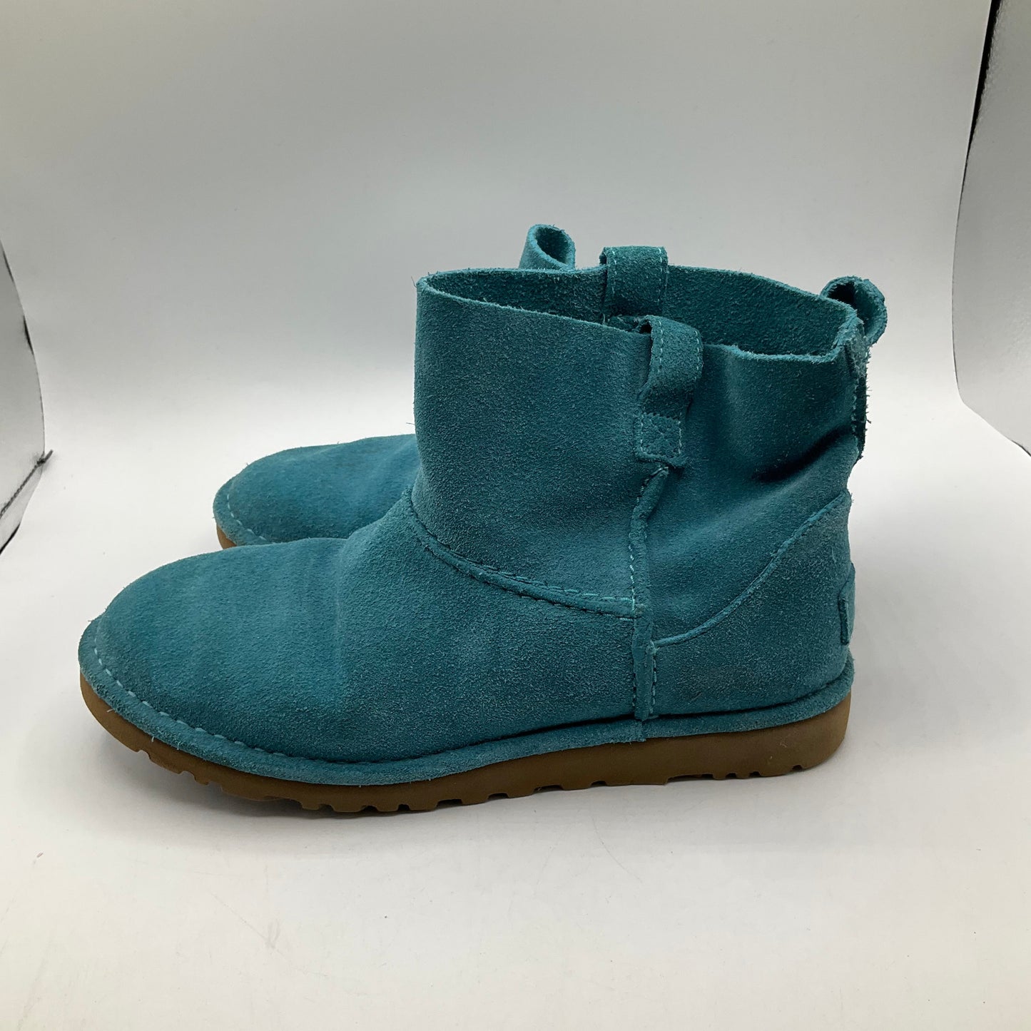 Boots Ankle Flats By Ugg In Blue, Size: 8