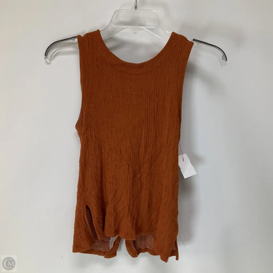 Top Sleeveless By Anthropologie In Orange, Size: Xs
