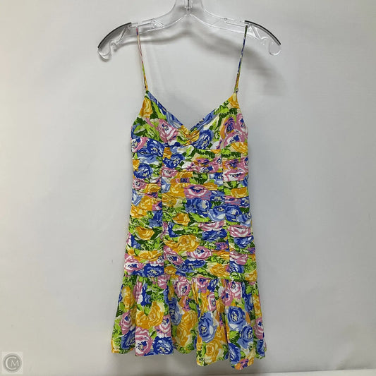 Dress Casual Short By Zara In Floral Print, Size: S