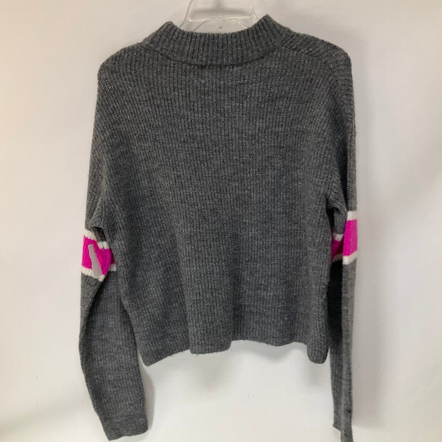 Sweater By John + Jenn In Grey & Pink, Size: S