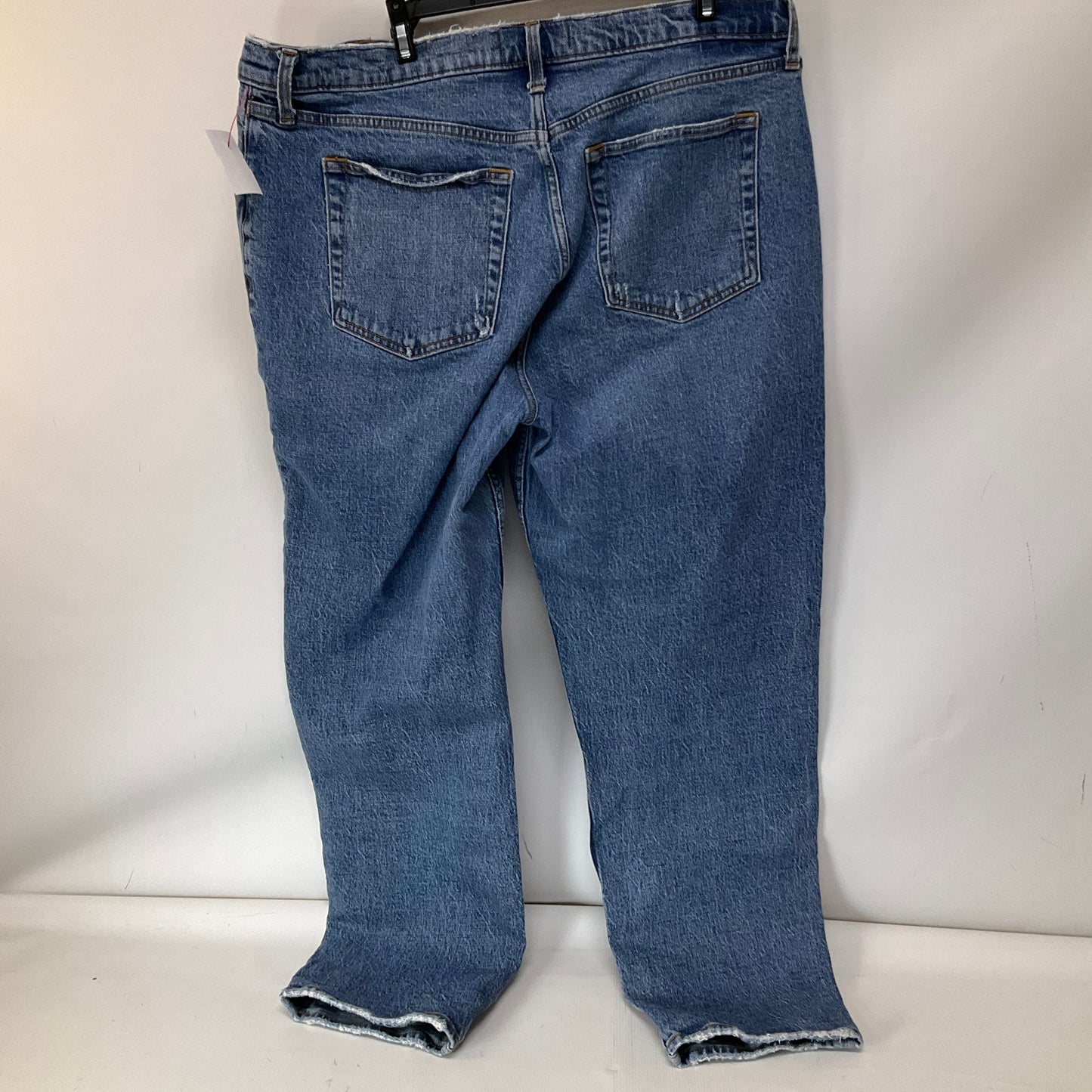 Jeans Straight By Abercrombie And Fitch In Blue Denim, Size: 16