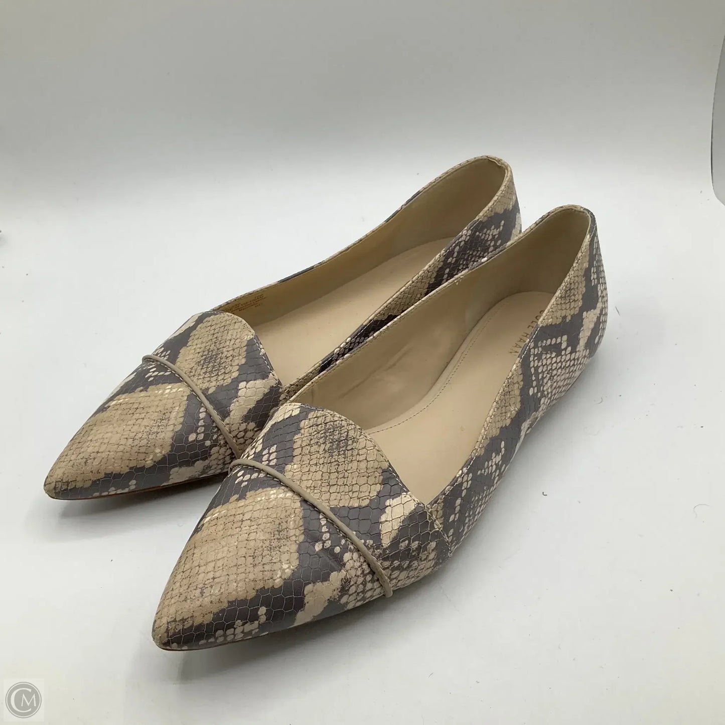 Shoes Flats By Cole-haan In Snakeskin Print, Size: 10