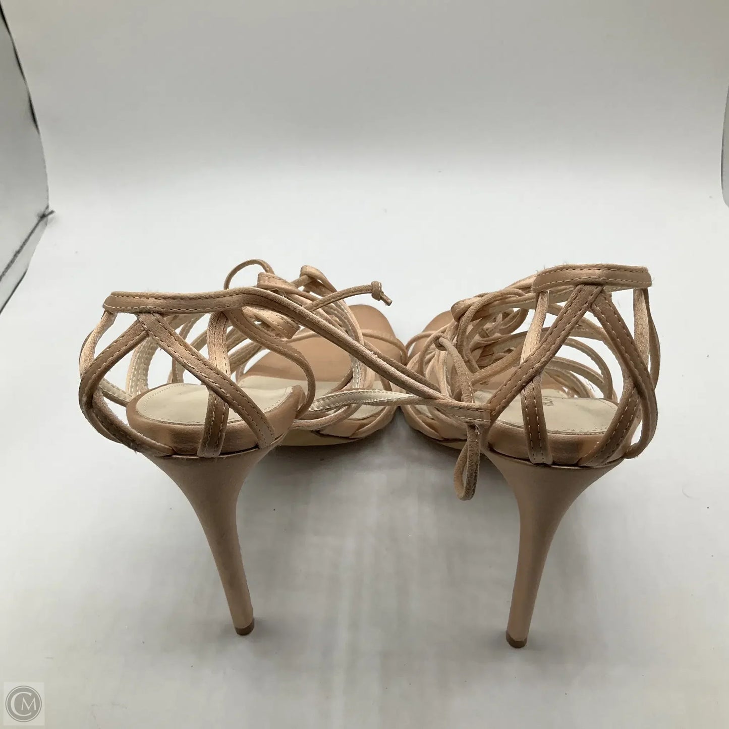 Sandals Heels Stiletto By Cma In Tan, Size: 10