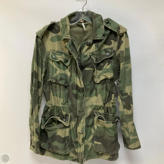 Jacket Utility By Free People In Camouflage Print, Size: Xs