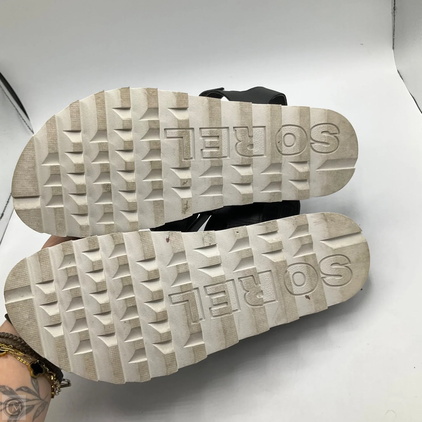 Sandals Flats By Sorel In Black, Size: 9