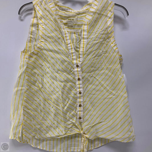 Top Sleeveless By Maeve In Striped Pattern, Size: M