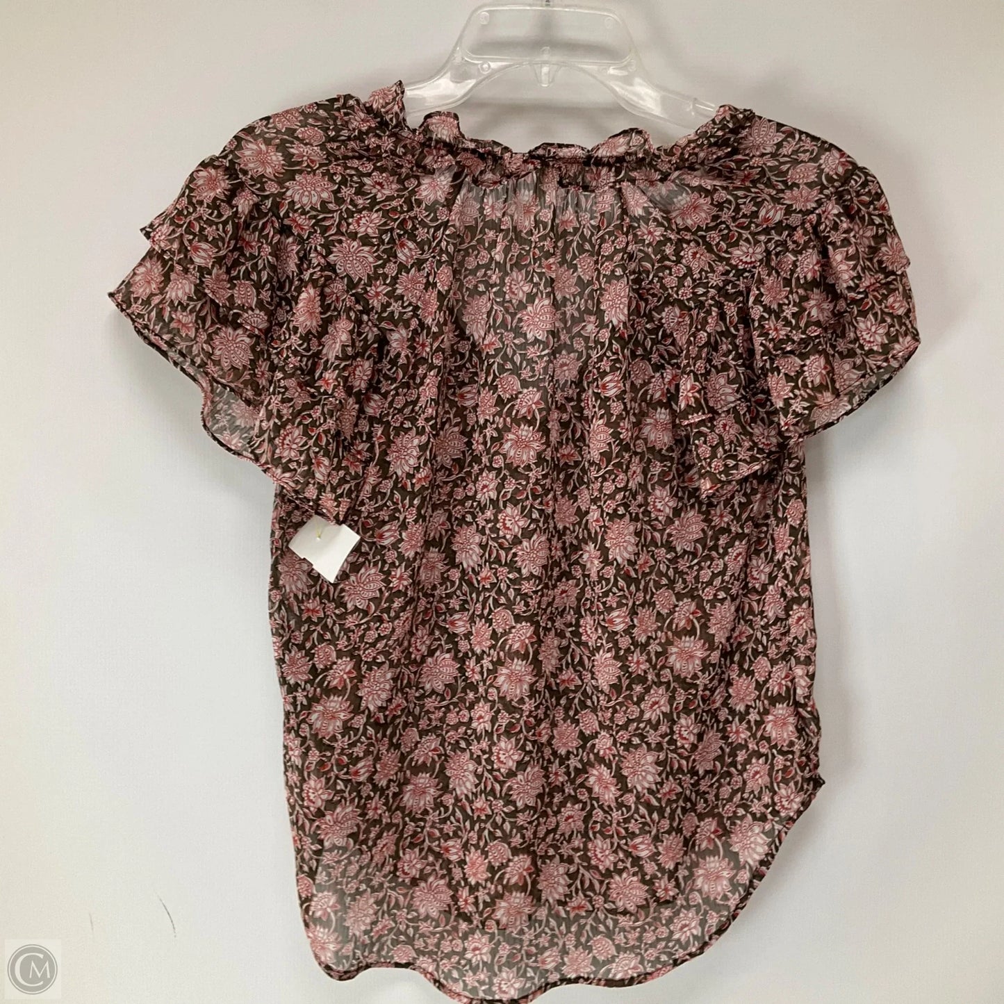 Top Short Sleeve By Anthropologie In Paisley Print, Size: Xs