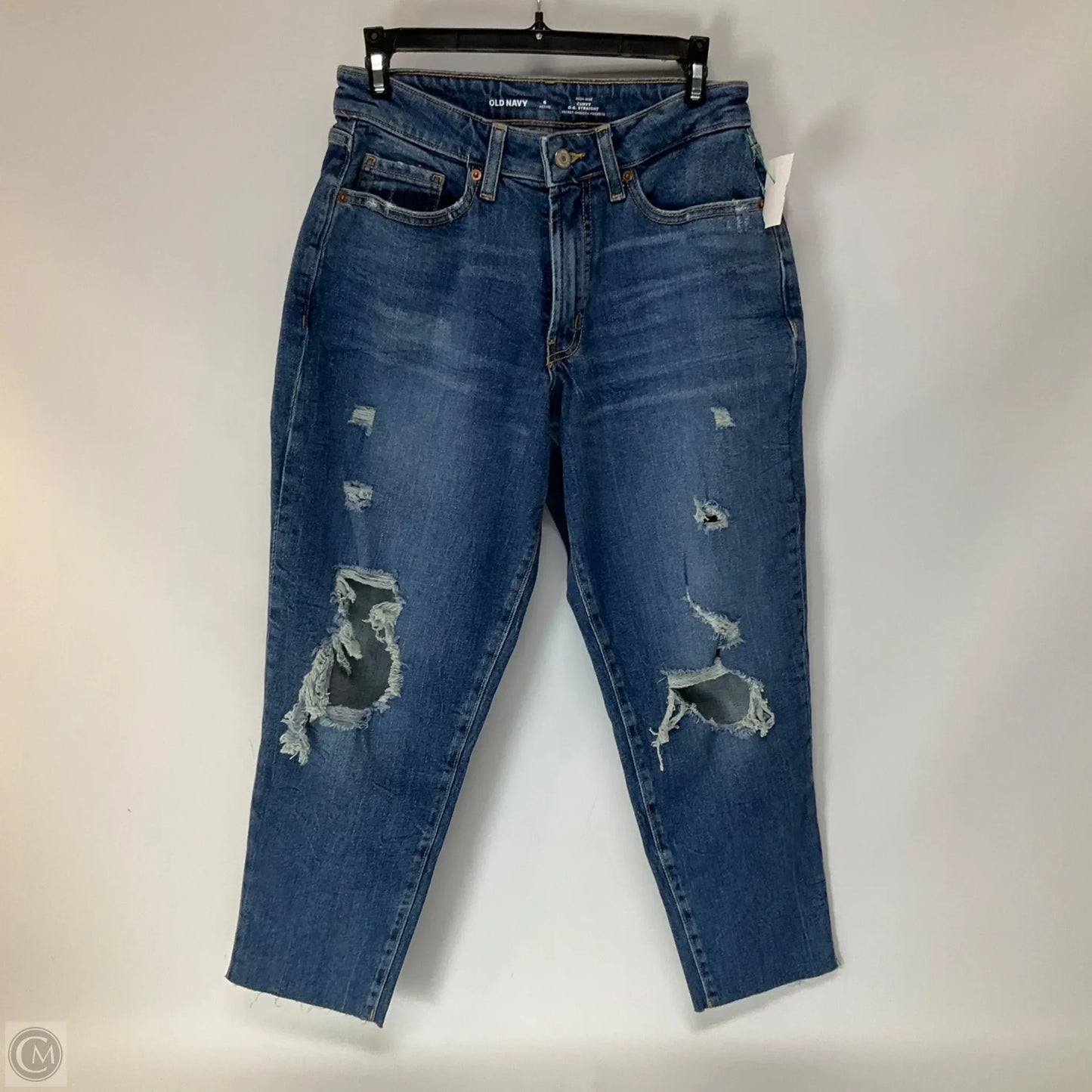 Jeans Cropped By Old Navy In Blue Denim, Size: 6