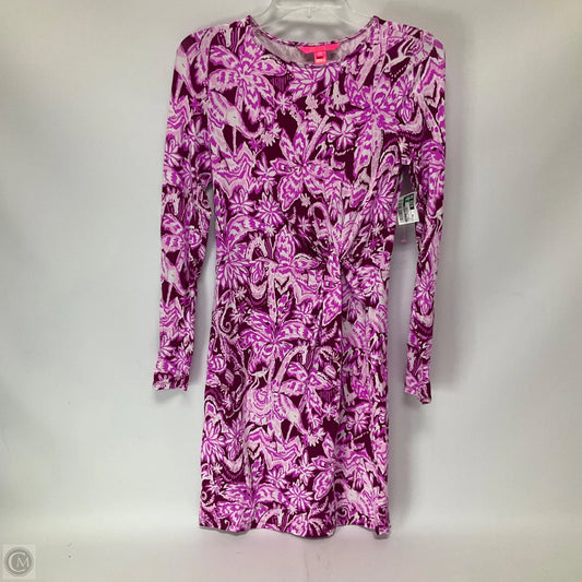 Dress Designer By Lilly Pulitzer In Tropical Print, Size: Xs