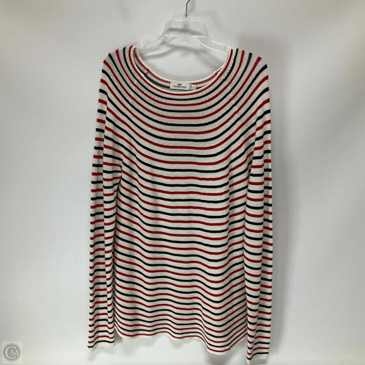 Tunic Long Sleeve By Vineyard Vines In Striped Pattern, Size: L