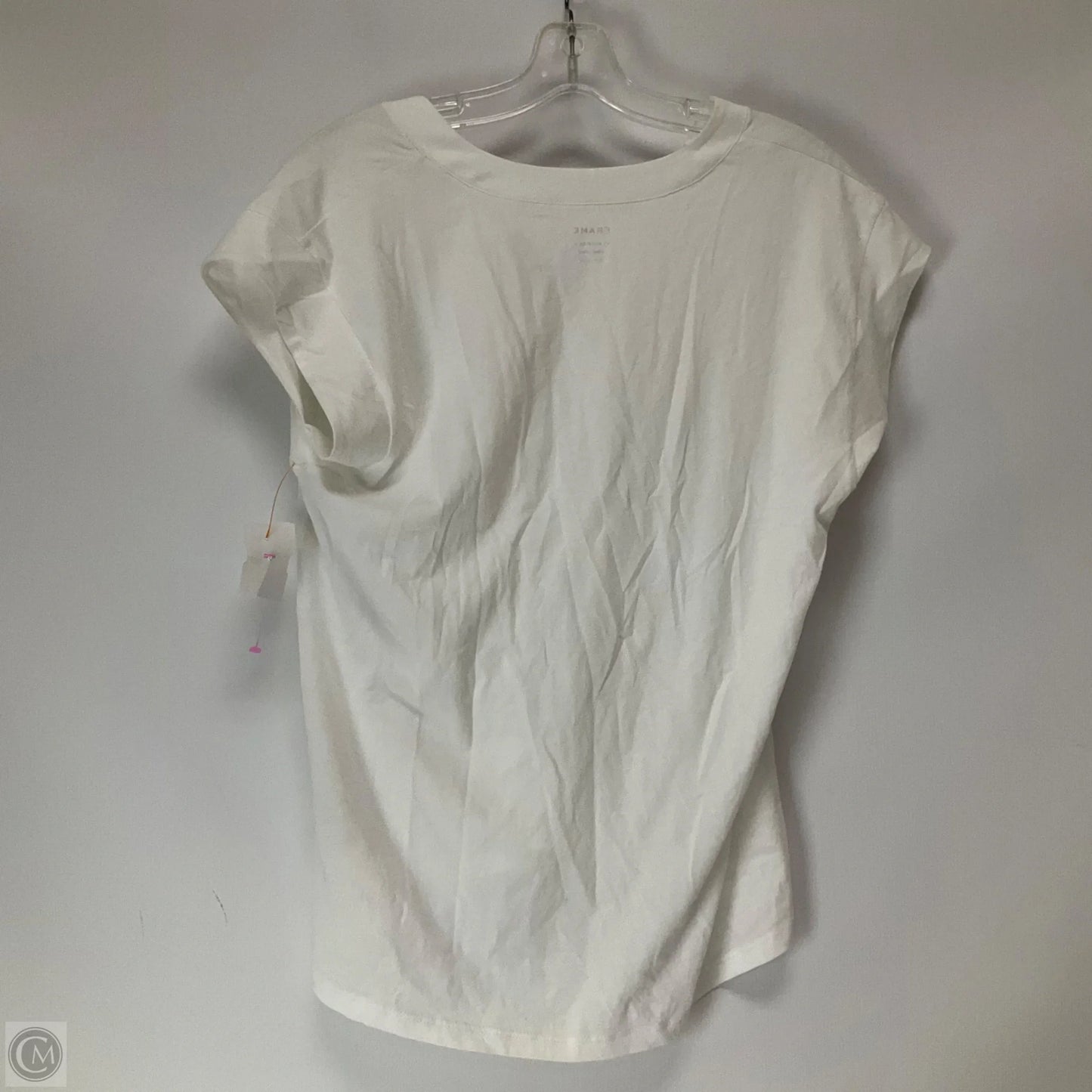 Top Short Sleeve Basic By Frame In White, Size: S