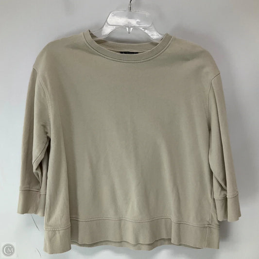 Top Long Sleeve By Zara In Beige, Size: M