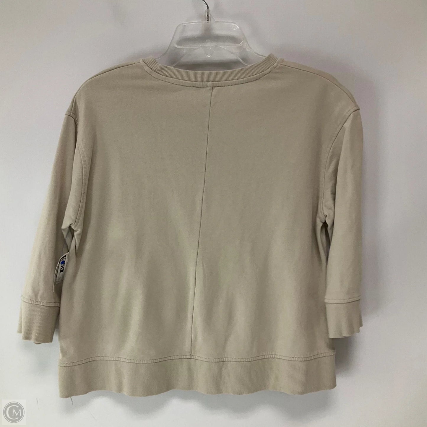 Top Long Sleeve By Zara In Beige, Size: M