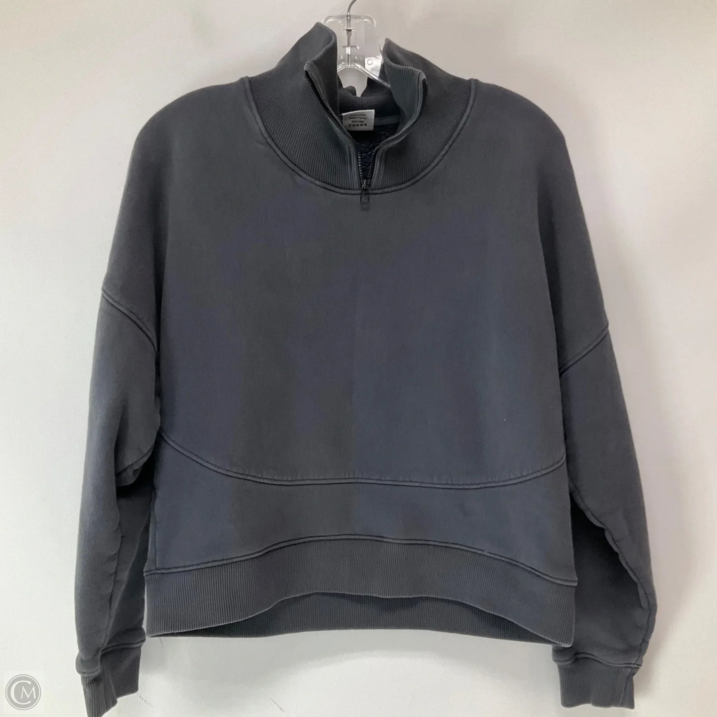 Athletic Sweatshirt Collar By Outdoor Voices In Grey, Size: S