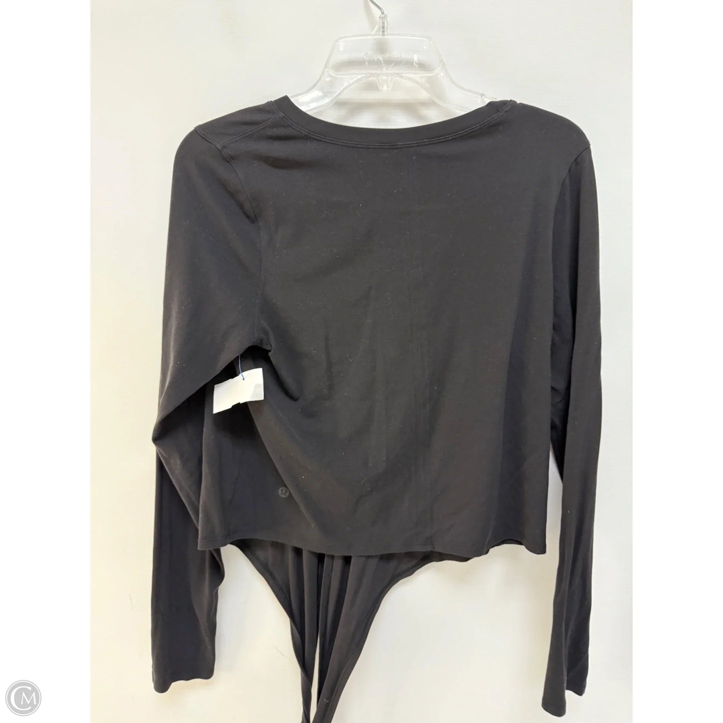 Athletic Top Long Sleeve Crewneck By Lululemon In Black, Size: 10