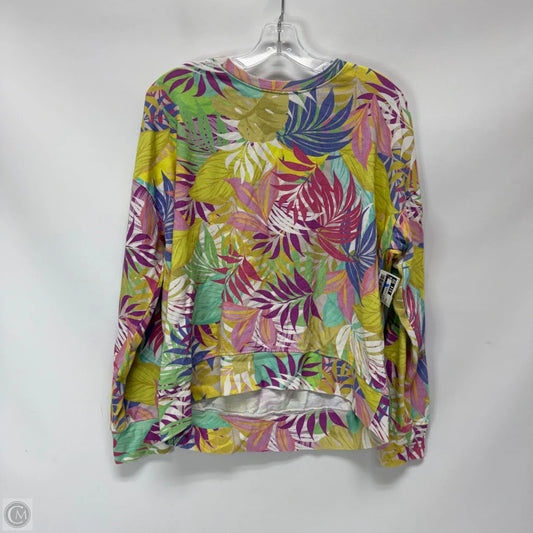 Top Long Sleeve By Sundry In Tropical Print, Size: M