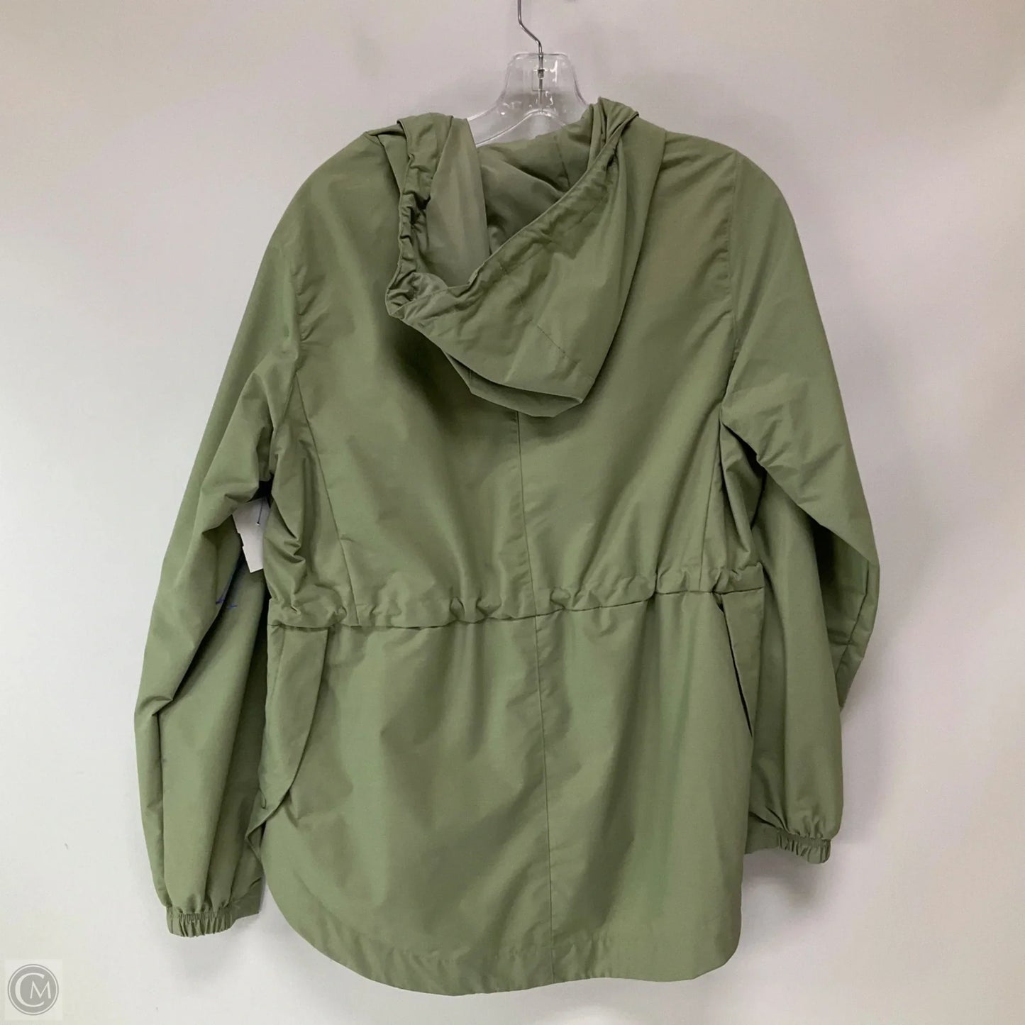 Jacket Windbreaker By Columbia In Green, Size: M
