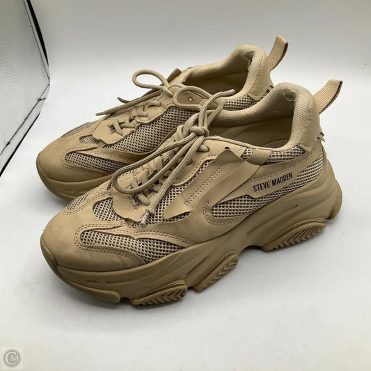 Shoes Athletic By Steve Madden In Tan, Size: 8.5