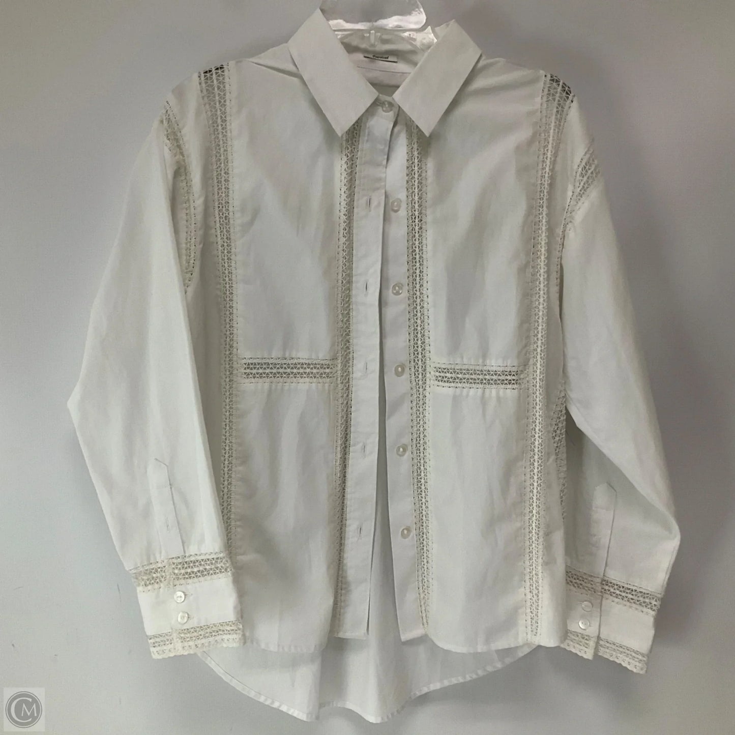 Top Long Sleeve By Abercrombie And Fitch In White, Size: S