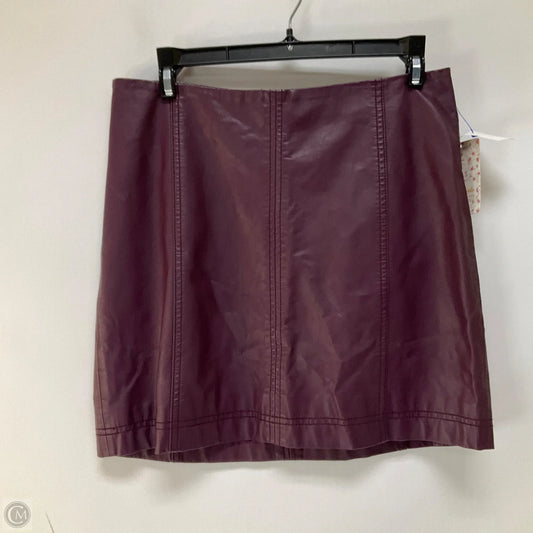 Skirt Mini & Short By Free People In Purple, Size: 8