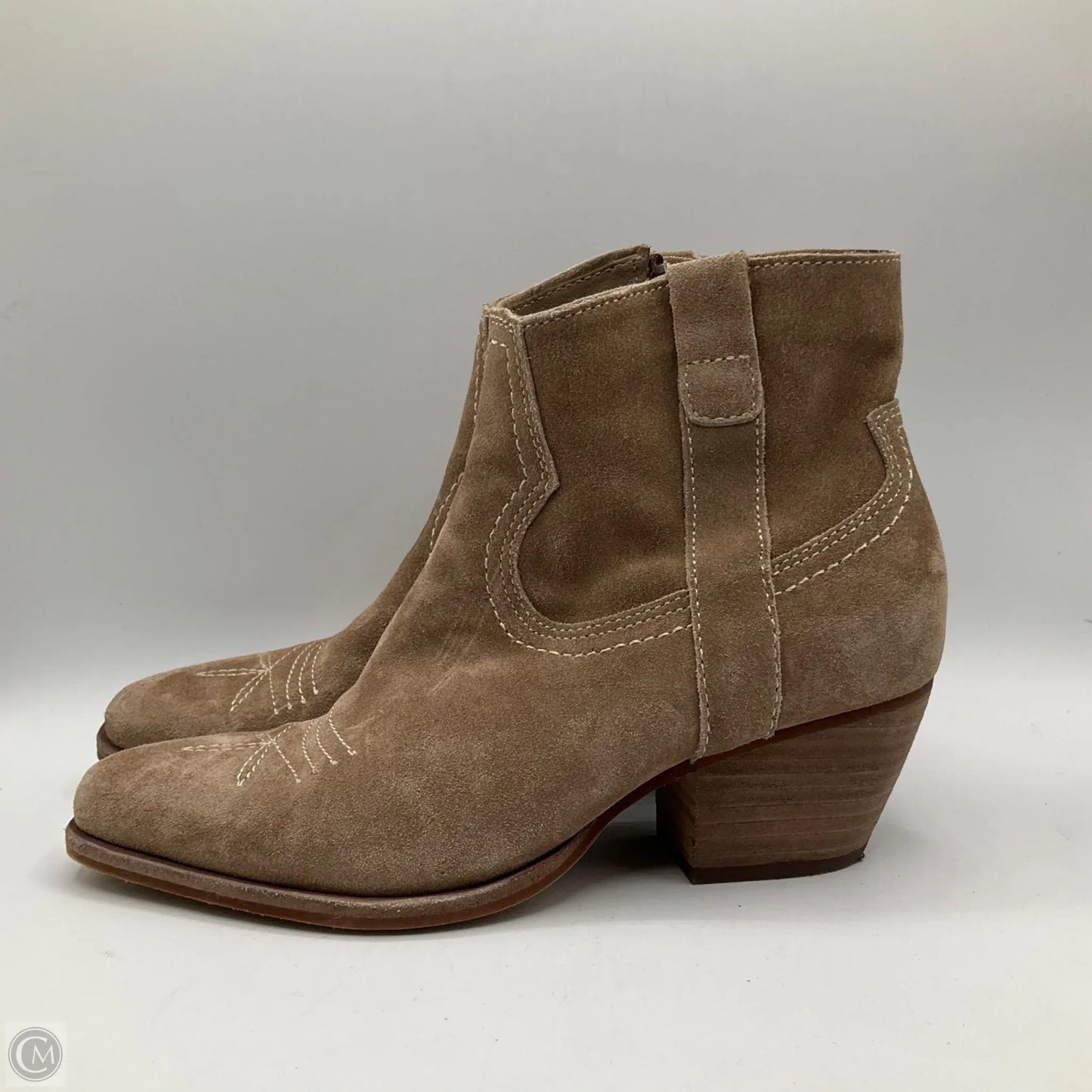 Boots Ankle Heels By Dolce Vita In Tan, Size: 6