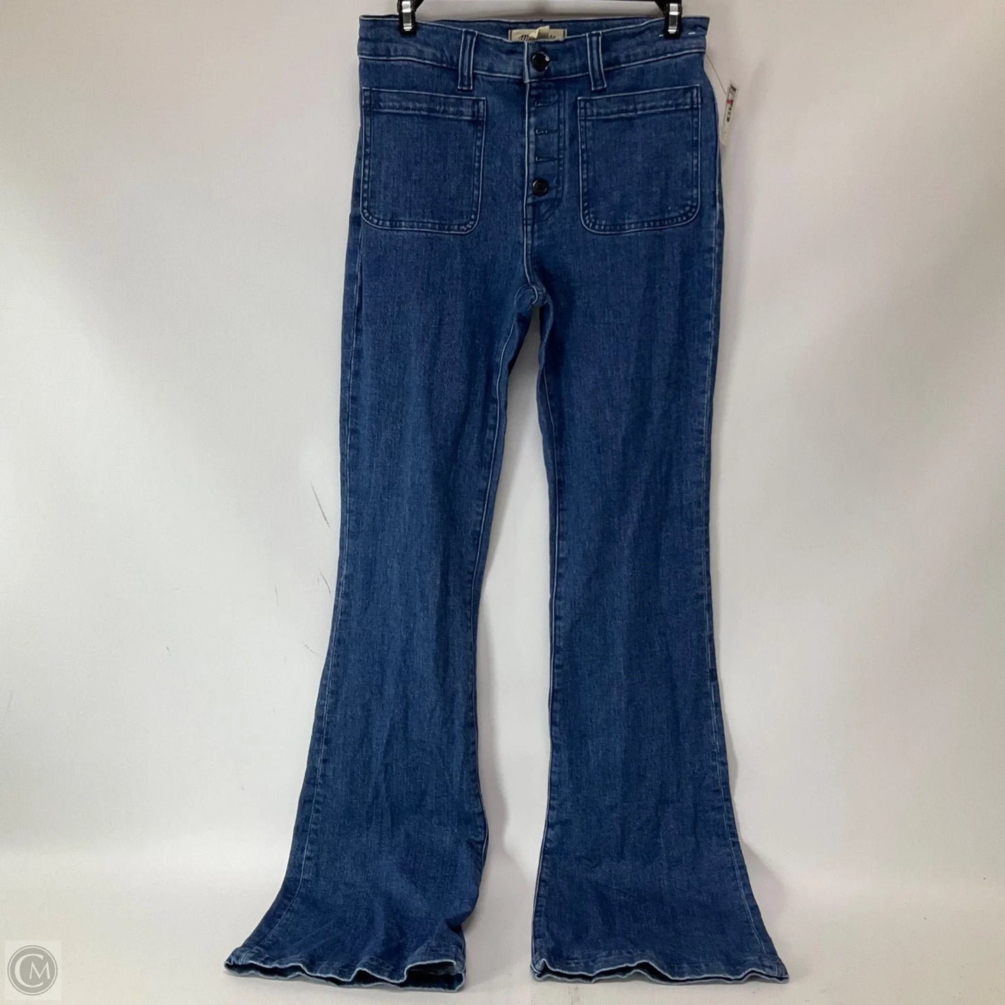 Jeans Boot Cut By Madewell In Blue Denim, Size: 2l