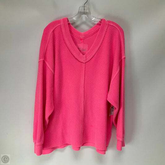 Sweatshirt Crewneck By Aerie In Pink, Size: L