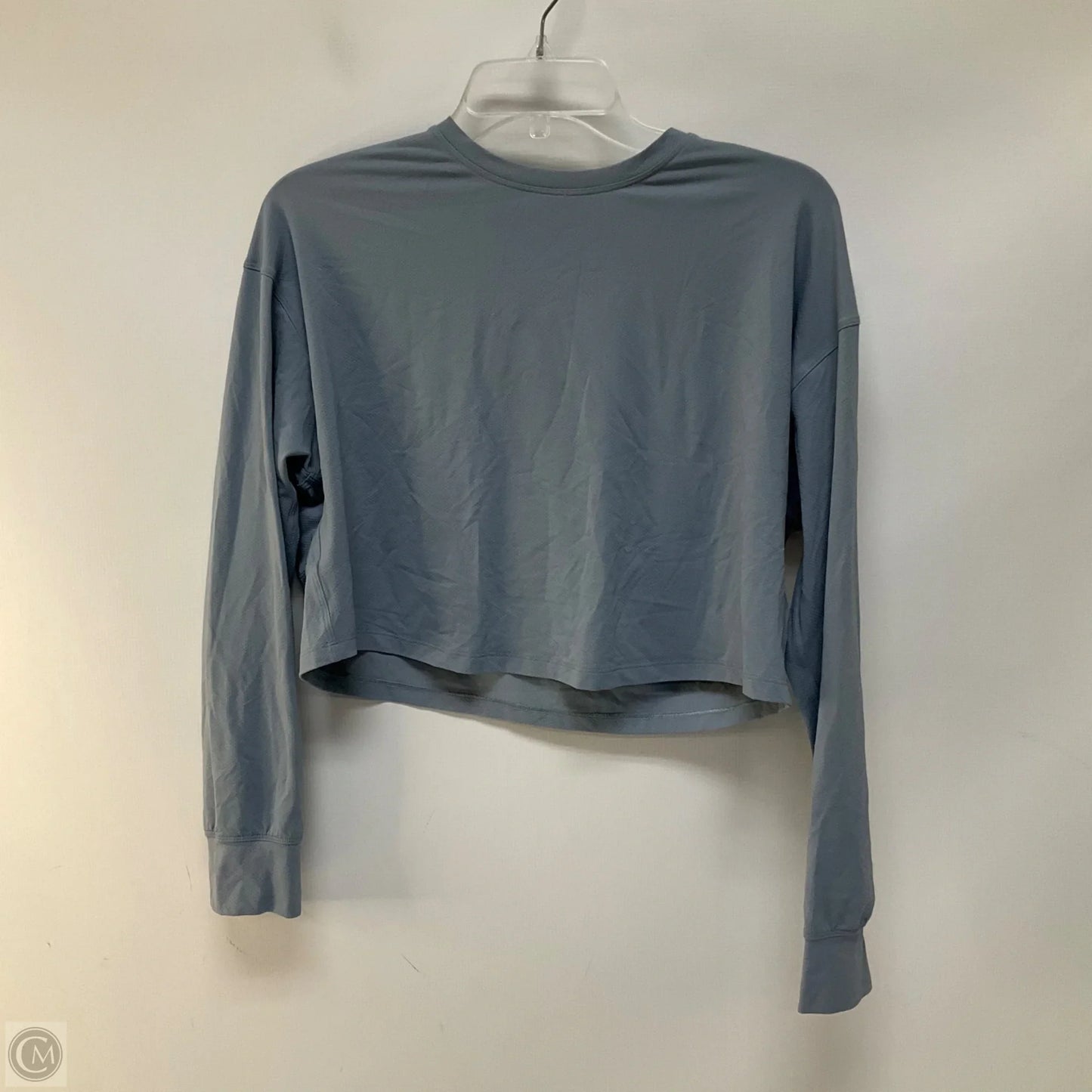 Athletic Top Long Sleeve Crewneck By Lululemon In Blue, Size: 6
