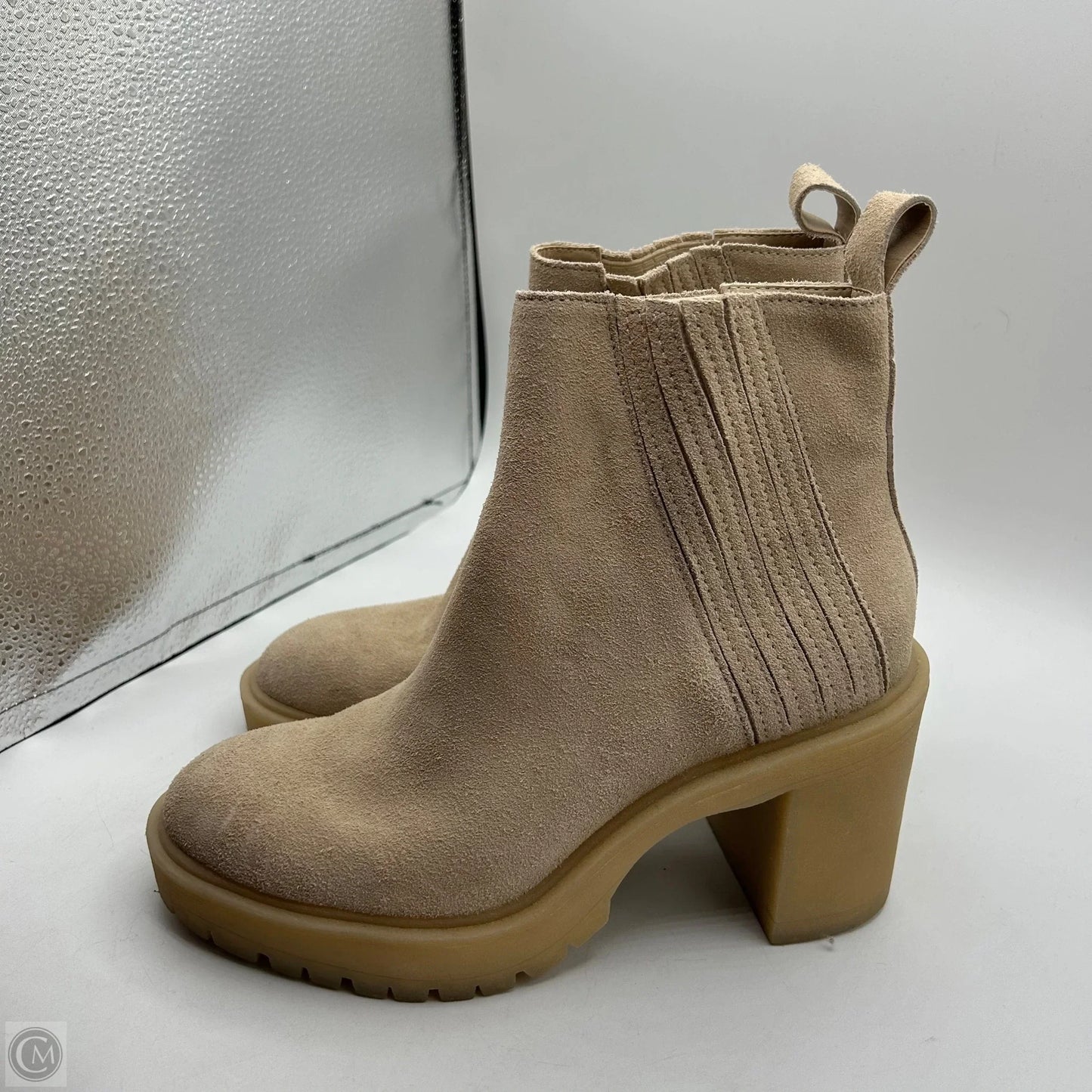Boots Ankle Heels By Dolce Vita In Tan, Size: 8
