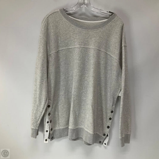 Top Long Sleeve By Abercrombie And Fitch In Grey, Size: Xl