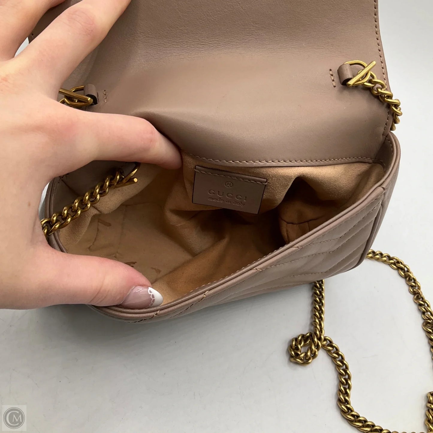 Crossbody Luxury Designer By Gucci, Size: Small